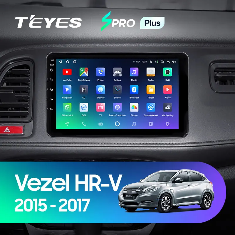 TEYES SPRO Plus Штатная магнитола For Хонда Везел Honda Vezel HR V HRV 2015 2016 2017 Android 10 до 8 ЯДЕР 4 + 64ГБ