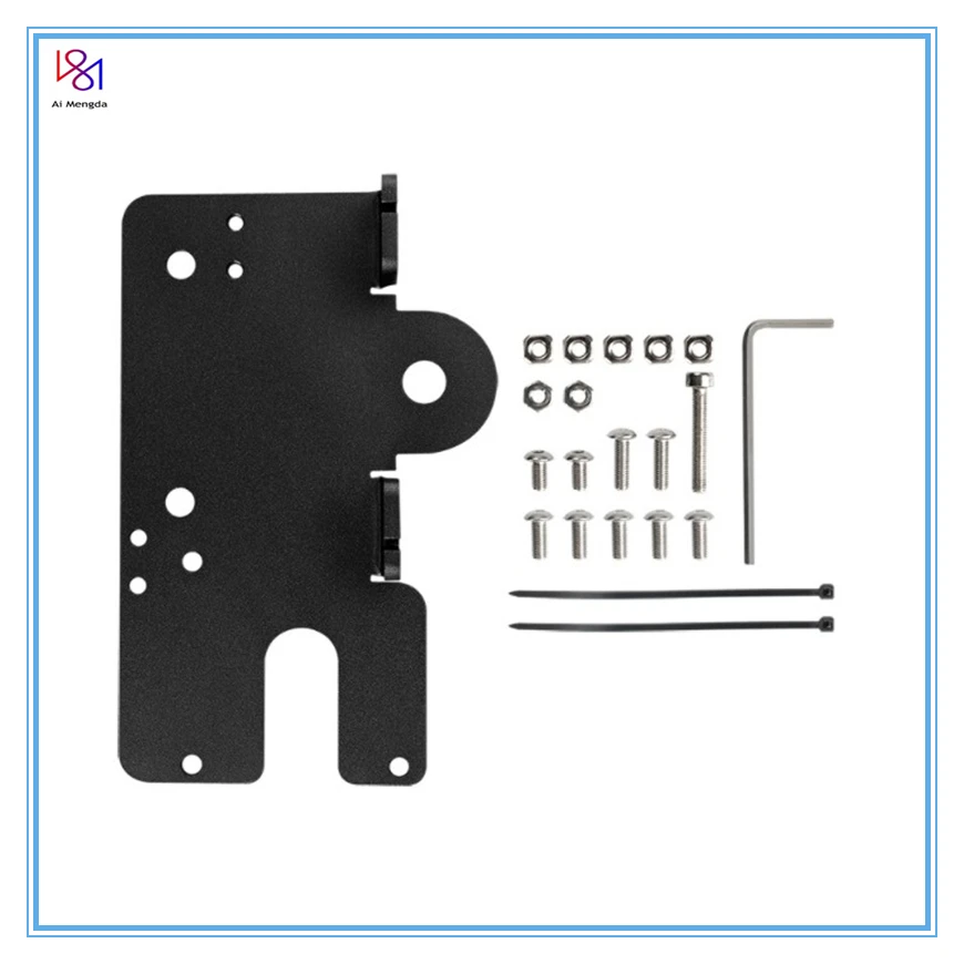 All Metal Direct Drive Extruder Mount Fix Plate For E3D Hemera CR-10 CR10S ENDER-3 ENDER-3 PRO ENDER-3 V2 3D Printer Parts upgrade mk8 hotend kit all metal direct extruder special heat break for ender 3 ender 3 v2 cr 10 3d printer parts