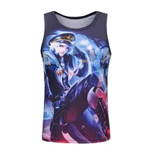 Мужской жилет эластичный плотный Чжугэ Лян футболки I-образный спортивный жилет мужская летняя приталенная рубашка