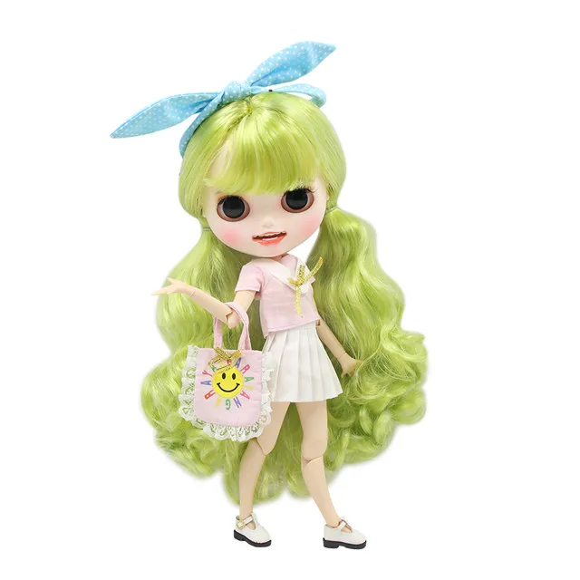 G ICY factory blyth кукла на заказ кукла 1/6 bjd белая кожа суставное тело, новое матовое лицо открытый рот закрытые глаза - Цвет: G