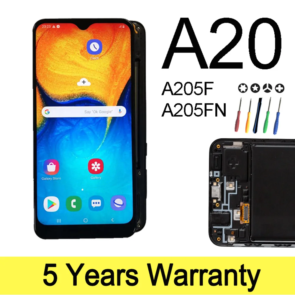 Дисплей с тачскрином SM-A205F/FN/GN/YN для Samsung Galaxy A20 ЖК-дисплей | Мобильные телефоны и