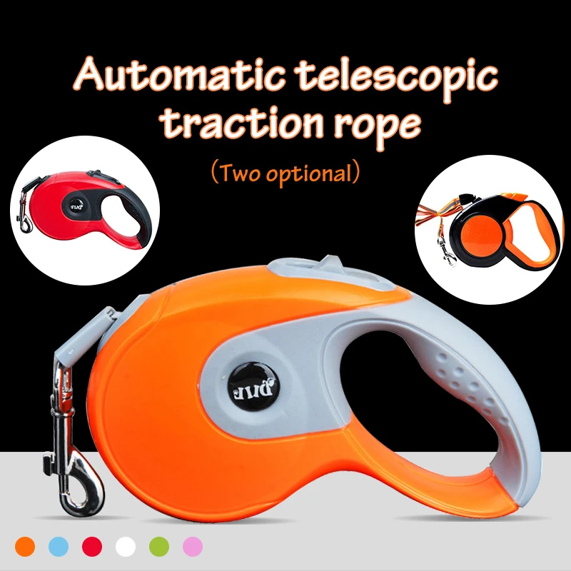 

ABS Shell And Nylon Dog Leashpersonalized Quick Release Automatic Retractable Traction Rope Cat Leash For Dogs Long Pet Products