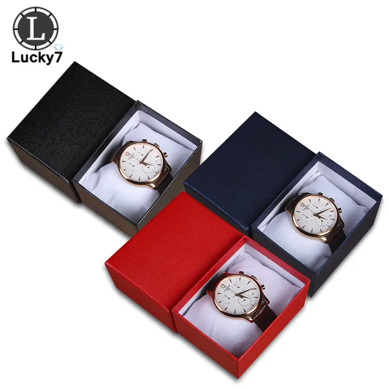 

Luxury Watch Box 3 Color Leather Jewelry Organizer Wrist Watches Holder Display Storage Box Organizer Gift Box