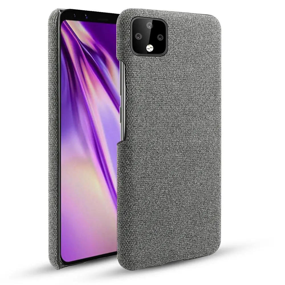 

for Google Pixel 3 Case 3A XL Case Slim Back PC Woven Fabric Textured Shockproof Cloth Cover for Google Pixel 4XL 4 XL 2 XL Case