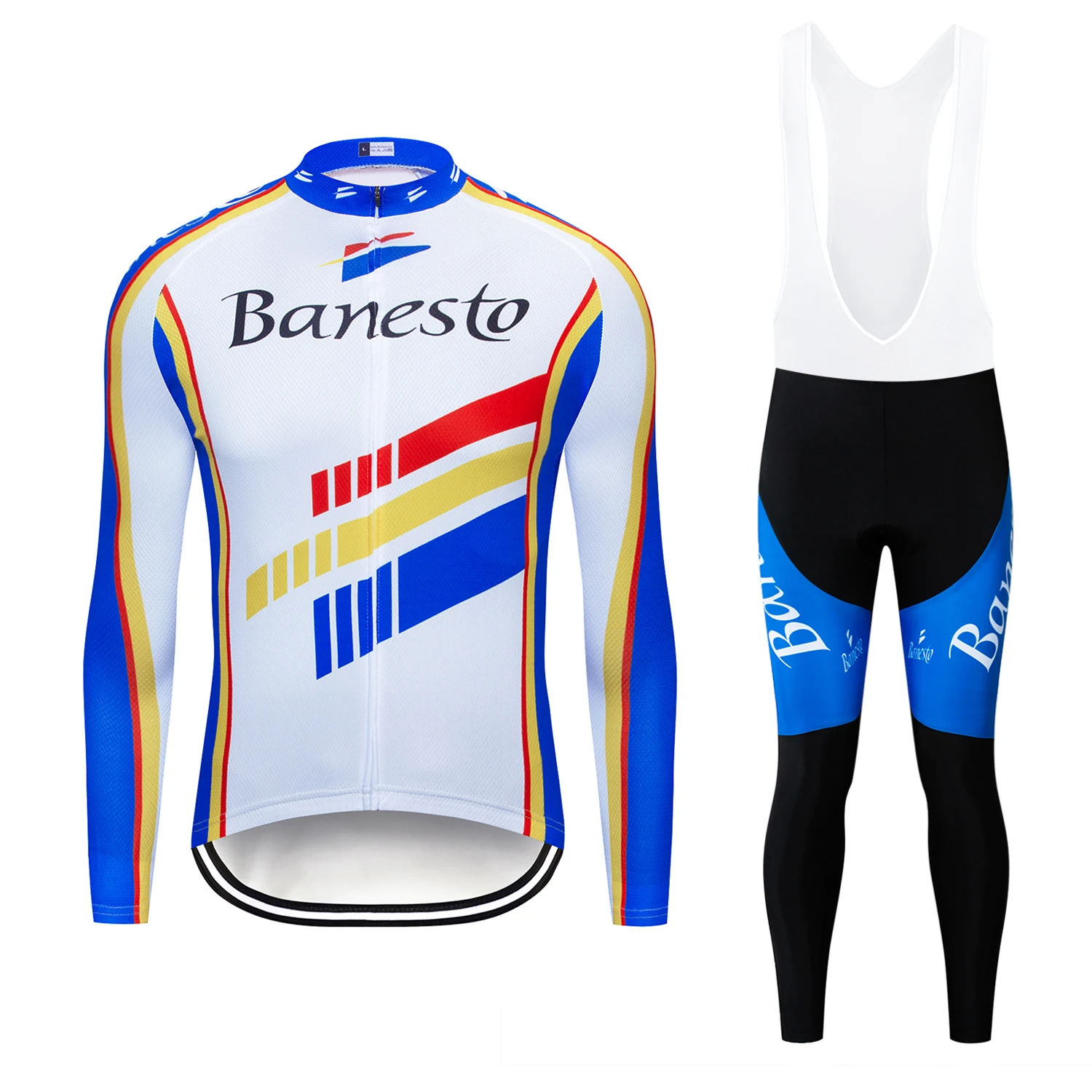 

Banesto 2020 Pro Cycling Jersey Set Long Sleeve Breathable MTB Bike Wear Clothes Bicycle Cycling Clothes Ropa Maillot Ciclismo