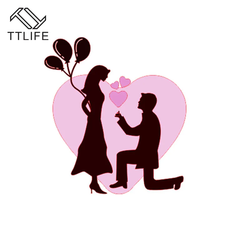 TTLIFE пара металлических вырубных штампов в форме сердца для изготовления