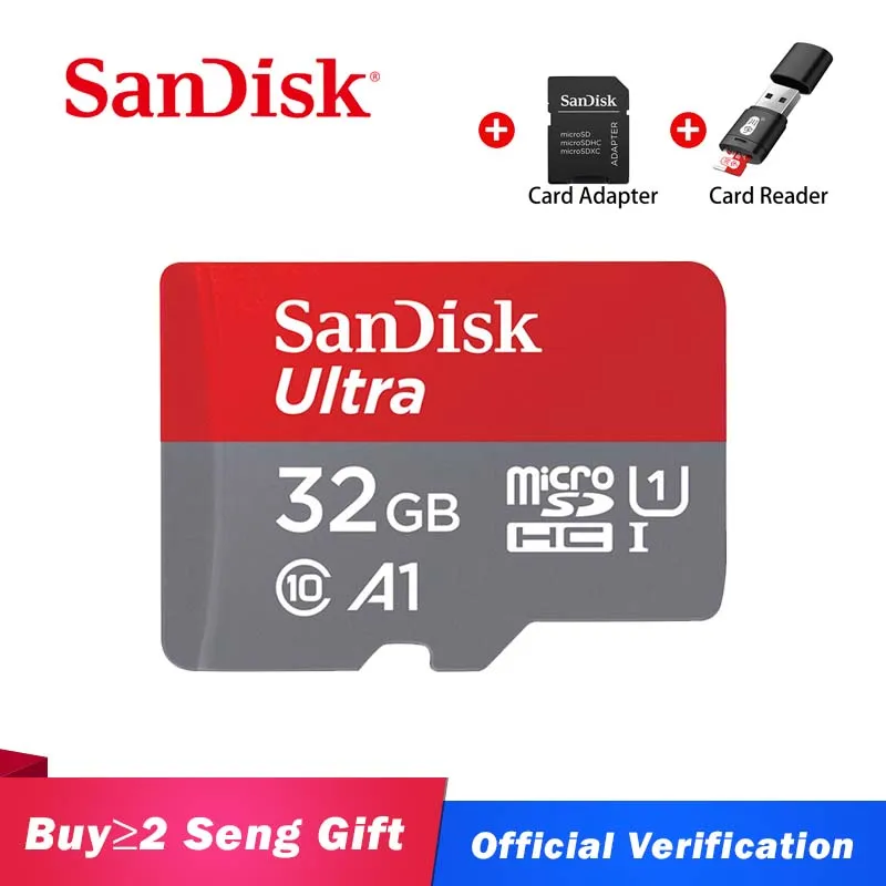Двойной Флеш-накопитель SanDisk Memory Card A1 256 ГБ 200 128 Гб 64 U3 98 МБ/с. микро sd карты Class10 UHS-3