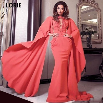 

LORIE Mermaid Celebrity Dresses Formal Party Gowns for Women Dubai Cap Sleeve Beauty Pageant Evening Dresses Plus Size Customize