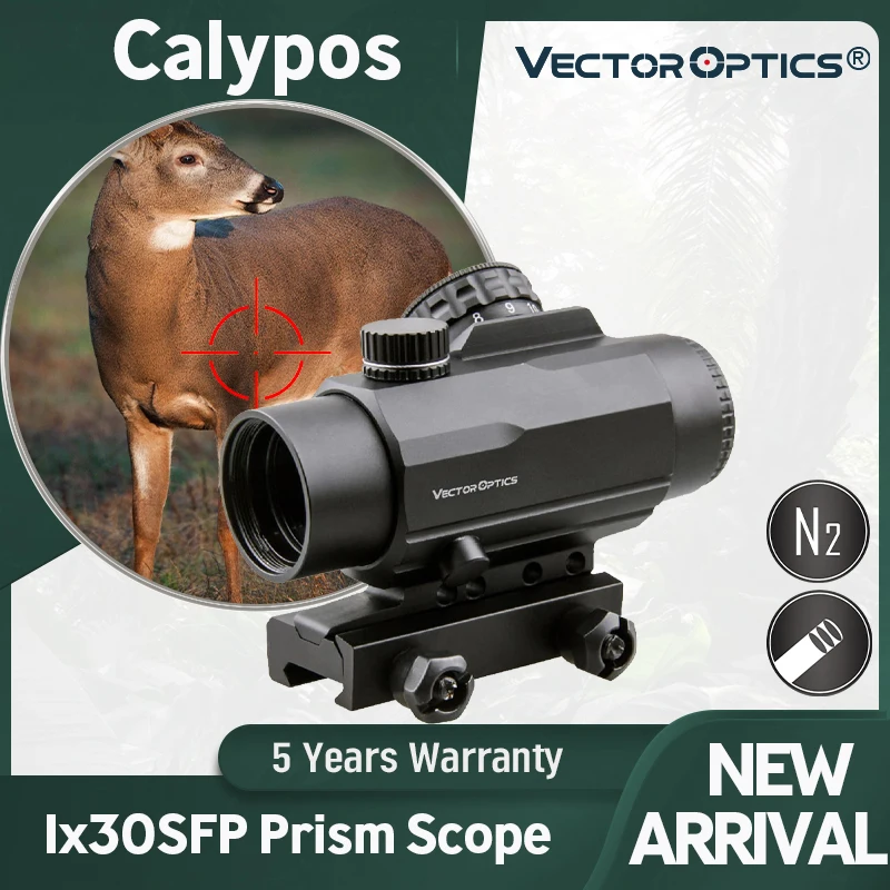 Vector Optics Calypos 1x30 SFP Prism Scope 1/2 MOA Adjustment 