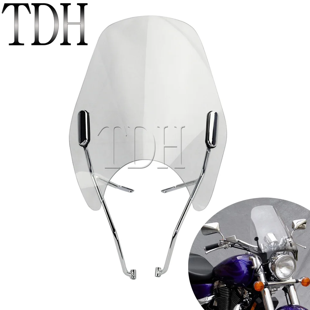 Прозрачный мотоцикл ветер Экран ветрового стекла воздуха дефлектор для Honda Shadow VT