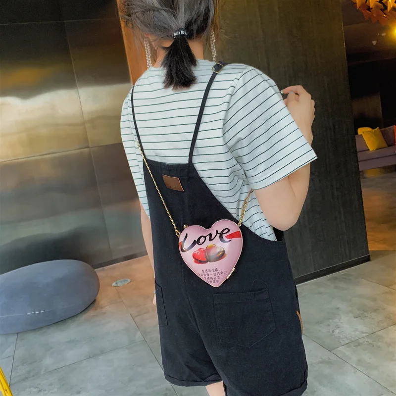 

Sweet Chocolate Valentine's Day Women's Bag New Type 2019 Slant Mini Texture Chain Single Shoulder Bag