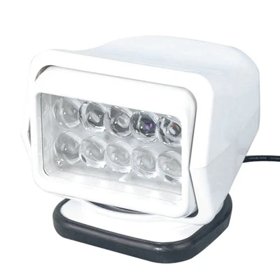 Для 4X4, морской, кемпинг, лодка, головной светильник 12v 24v светодиодный поисковый светильник 7 дюймов " 60 W светодиодный пульт дистанционного управления Управление поиска светильник Светодиодный точечный светильник - Цвет: Low White 50W