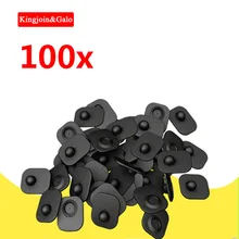 100 шт черный или пользовательский цвет EAS противоугонные Rf 8,2 МГц бирки предотвращают кражи в магазине жесткие бирки мини квадратные защитные этикетки и жесткие бирки