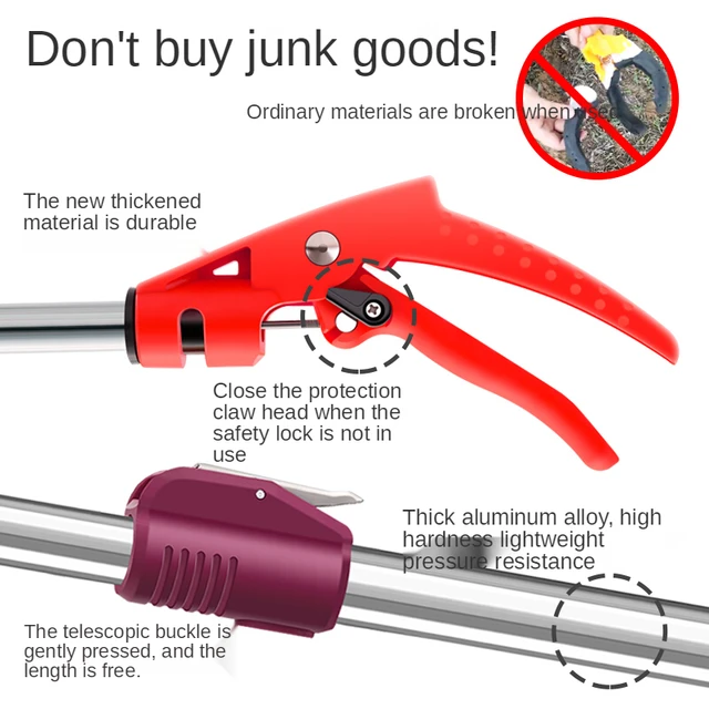 Három Karmos Multifunkcionális Légi Gyümölcsök Szedés Tárgyos Rúd Gyümölcs Gyümölcsszedő - Image 6