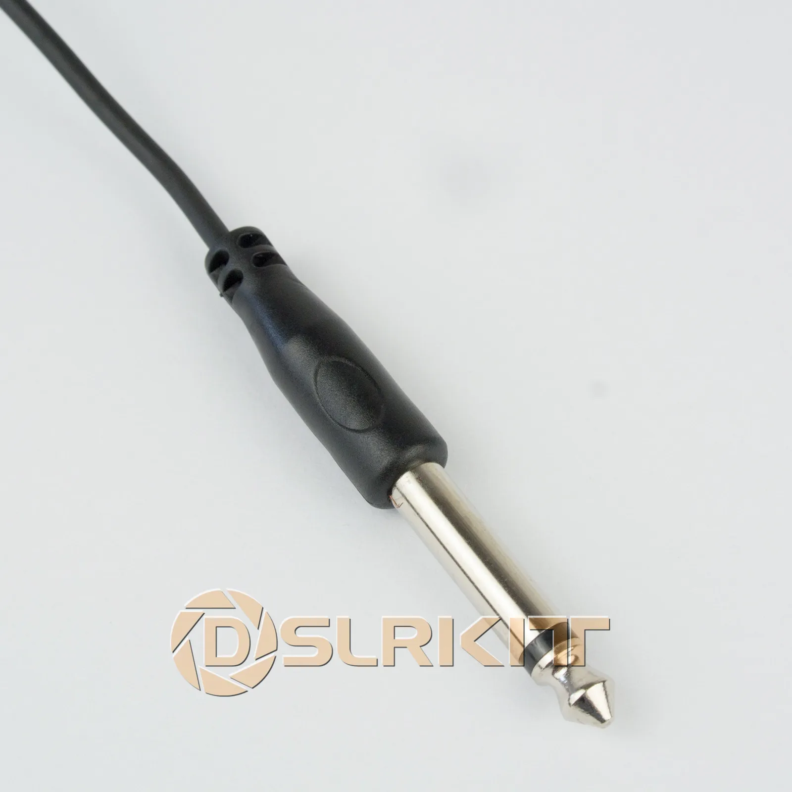6.35mm 1/4" Plug to Male FLASH PC Sync Extend Spring Cable Cord with Screw Lock 
