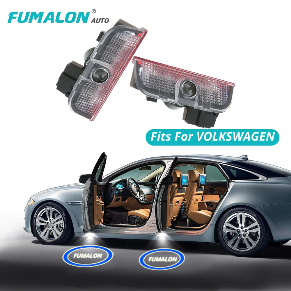 

2x LED Car Door Warning Light VW Logo Projector Light For VW Jetta MK5 MK6 MK7 Passat B6 B7 CC Golf 6 7 Weclome Light