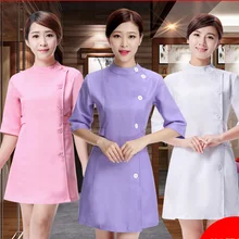 Половина рукава медсестры одежда для работы платье больничный стоматологический хирургическая Униформа салон красоты одежда косметолога медицинский Халат