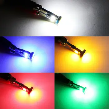 

50pcs Wedge Side Light 4014 LED Canbus W5W Car Backup Signal Lamp Bulbs 5-Color