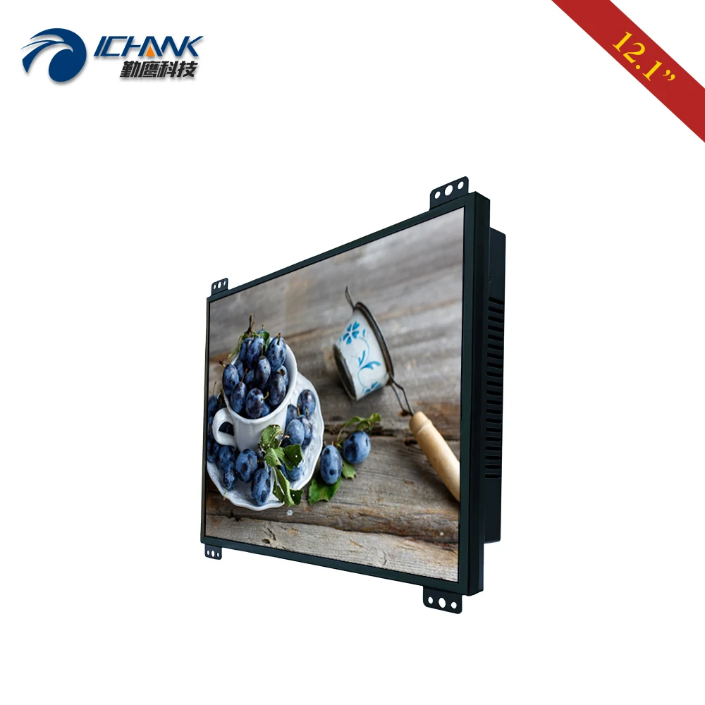 K120TN DV2/12 1 дюйма 1024x768 4:3 металлический корпус открытая рамка DVI монитор/12 дюймов VGA