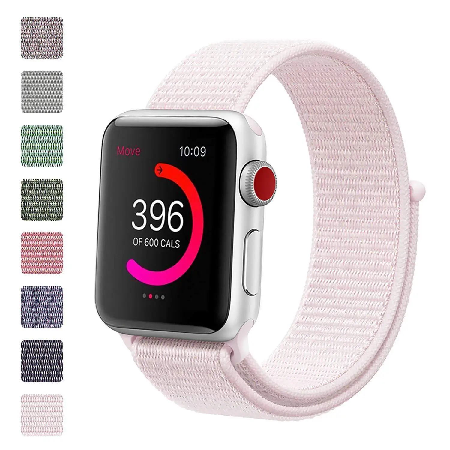 Подходит для Apple Watch iwch 4 поколения нейлоновый петличный ткацкий ремешок для часов на липучке умный ремешок для часов