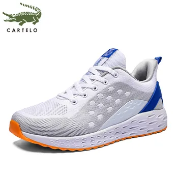 

CARTELO men's shoes flying woven sports men's wild board shoes mesh breathable lightweight jogging shoes men