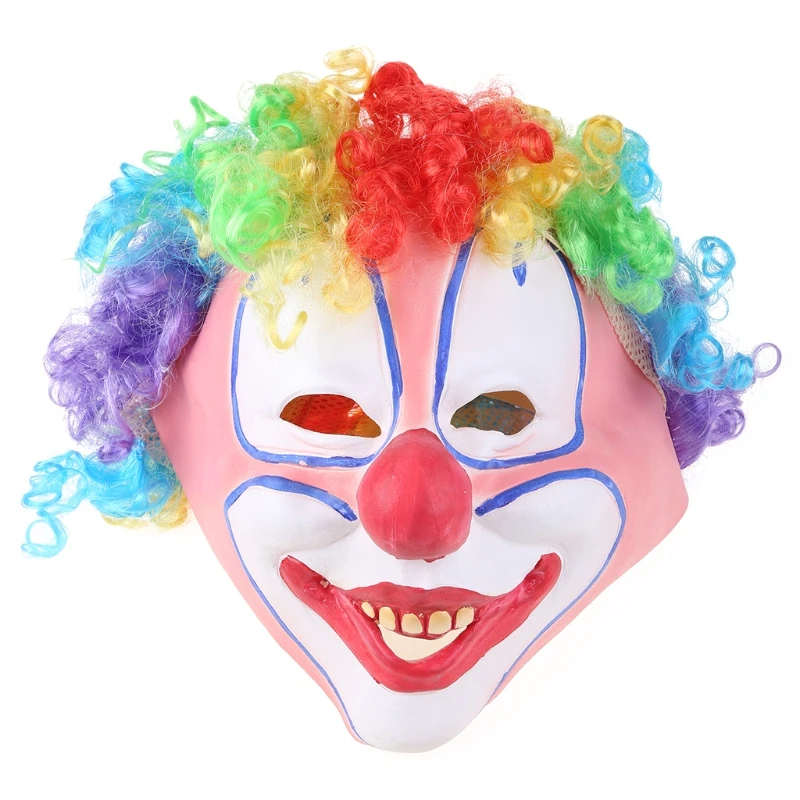 CreativeColorHairClownMaskFancyDressPartyCostumeRoleplaying