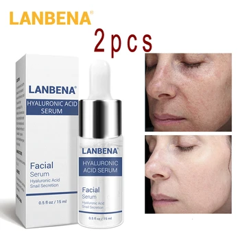 

LANBENA Hyaluronic Acid Serum Snail Essence Face Cream Acne Moisturizing Treatment Repair Whitening AntiAnging Winkles Skin Care