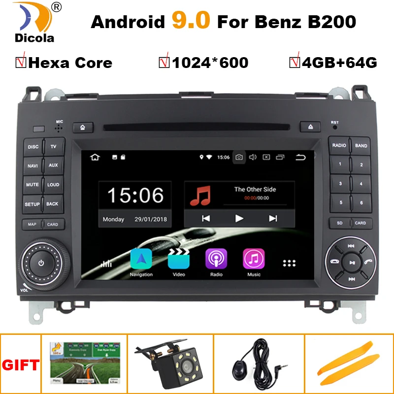 HD Android 9,0 для Mercedes Benz Sprinter B200 W209 W169 W245 B170 Vito W639 два DIN dvd-плеер автомобиля радио gps Мультимедиа Стерео