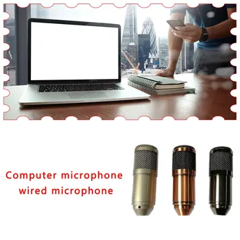 

Bm-800USB Computer Wired Microphone Cardioid Condenser Microphone Computer Meeting Only Home Use For Recording