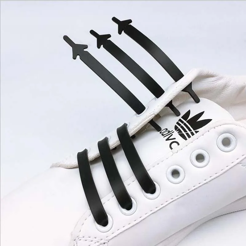 Shoes-Accessories Sneaker Elastic Creative No-Tie-Rubber Lazy Casual Silicone for 12pcs/Pack