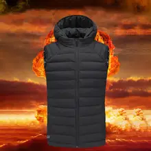 Жилет с электрическим подогревом для мужчин и женщин, теплый жилет с подогревом, теплая одежда с USB подогревом, уличный жилет, зимняя куртка с подогревом, L-5XL