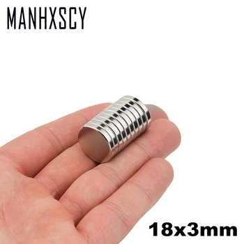 

20pcs Neodymium N35 Dia 18mm X 3mm Strong Magnets Tiny Disc NdFeB Rare Earth For Crafts Models Fridge Sticking magnet 18x3mm