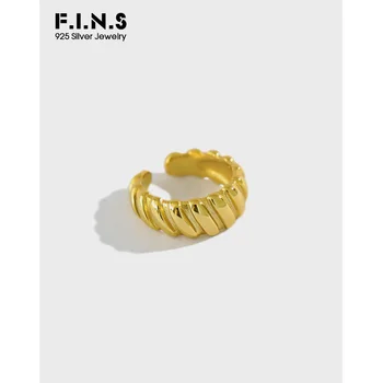 

F.I.N.S Korean Stackable S925 Sterling Silver Ear Buckle Minimalist Ear Clip without Piercing Silver 925 Fashion Fine Jewelry
