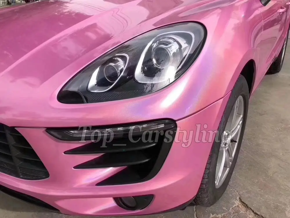 

Pink Psychedelic Flip Vinyl Wrap For Car Wrap covering Film With Air bubble Free / 1080 PROTWRAPS 1.52x20m/Roll 5x67ft