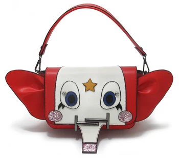 

QZUnique Women's Cute Elephant Handbag Personality Shoulder Bag Lovely Top Handle Crossbody Bag