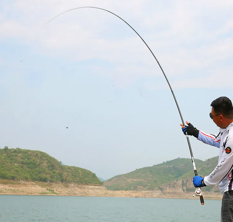 Vara de Pesca Posicionamento de Fibra de Carbono Mão de Pesca Haste Oca Seção Curta Taiwan Super Difícil Oltas Peche 4.5m 5.4m 6.3m 7.2m 5 Esporte e Lazer