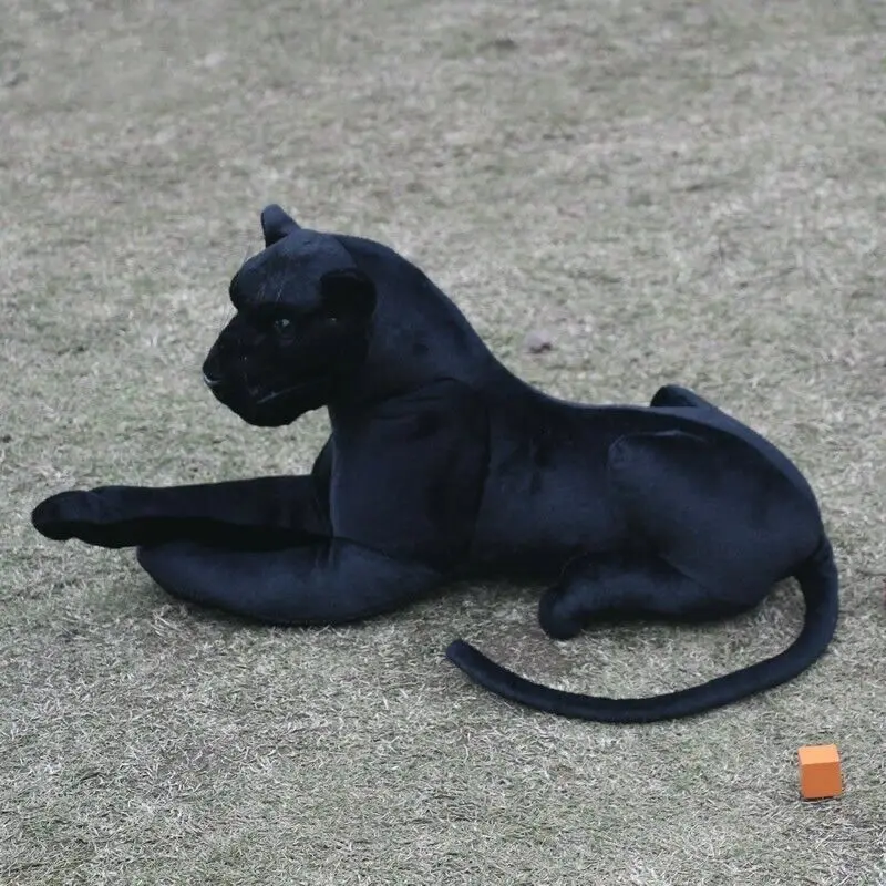 Большая Panthera Pardus Fusca мягкая игрушка Черная пантера плюшевая мягкая игрушечный Леопард
