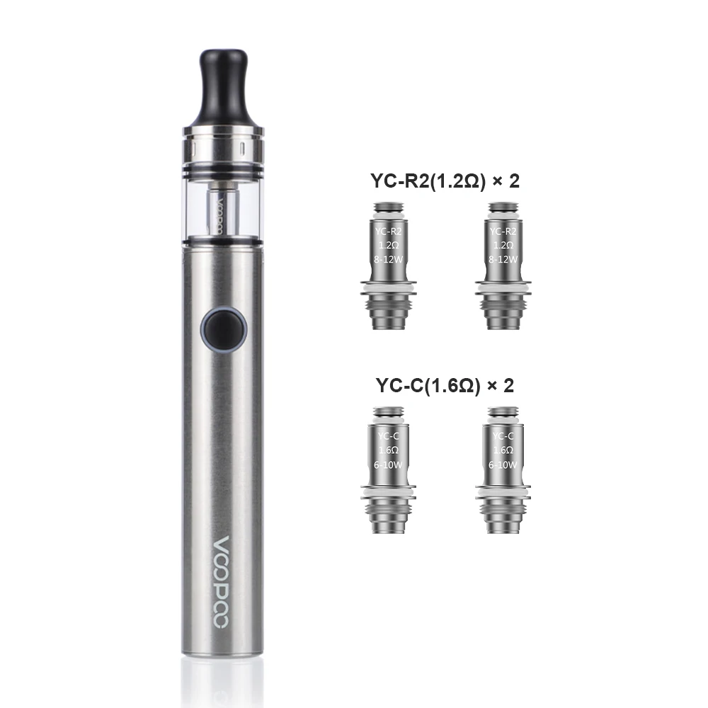 VOOPOO Finic Vape Pen 16 AIO Kit 850 мАч батарея с 1 2 Ом ручка катушкой стартовый набор