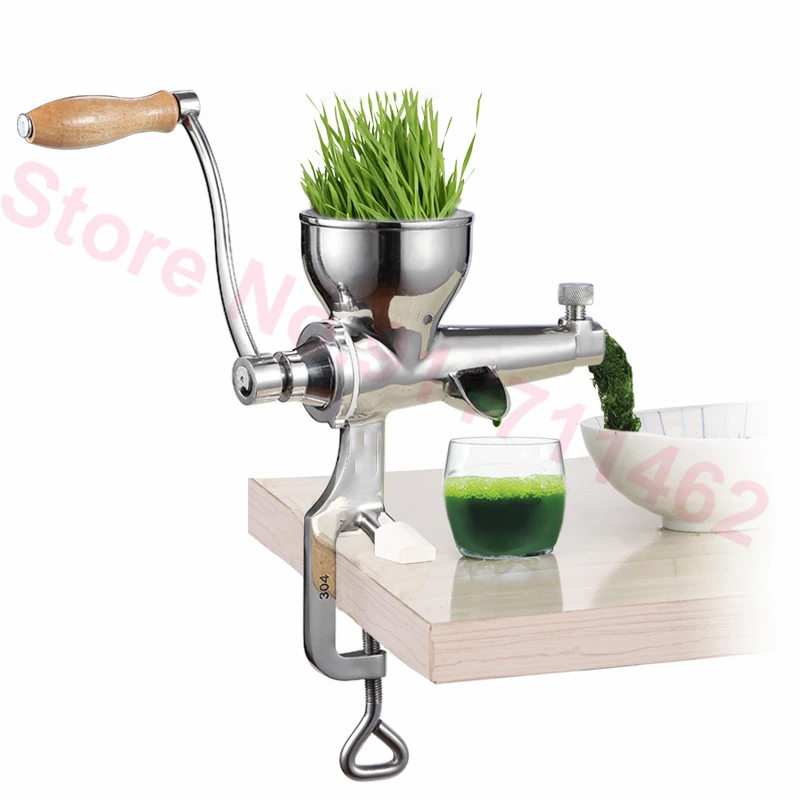 Manual Wheatgrass Juicer Extractor Stainless Steel Auger Slow Squeezer Fruit Wheat Grass Vegetable Orange Juice Press Machine 5