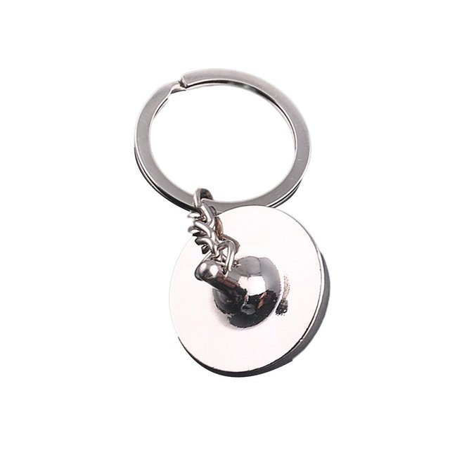 Helmet Metal Keychain Creative Fashion Metal Decoration Keychain Pendant Ornament Christmas Gift Unisex
