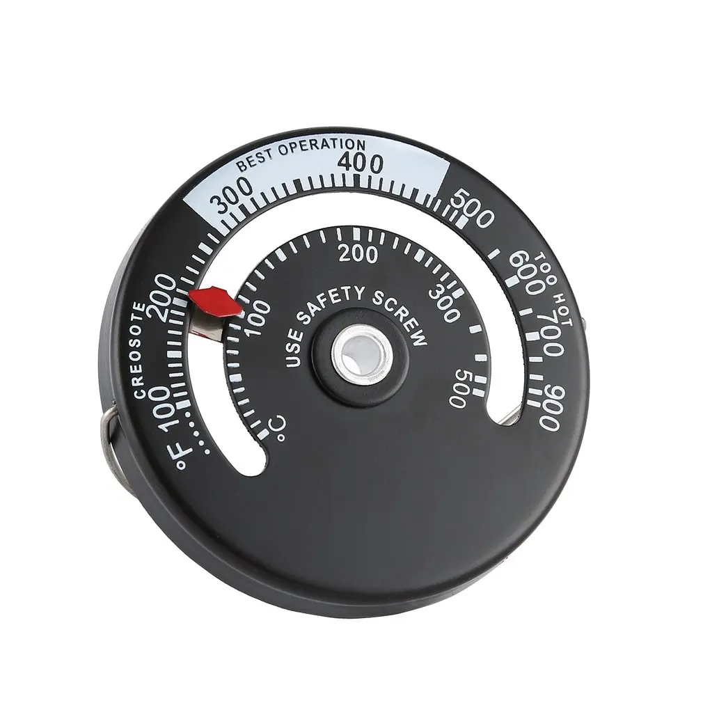 

Heat Powered for Wood Log Burning Stove Fireplace Burner Thermometer Magnetic Stove Top Pipe Thermometer Temperature Gauge