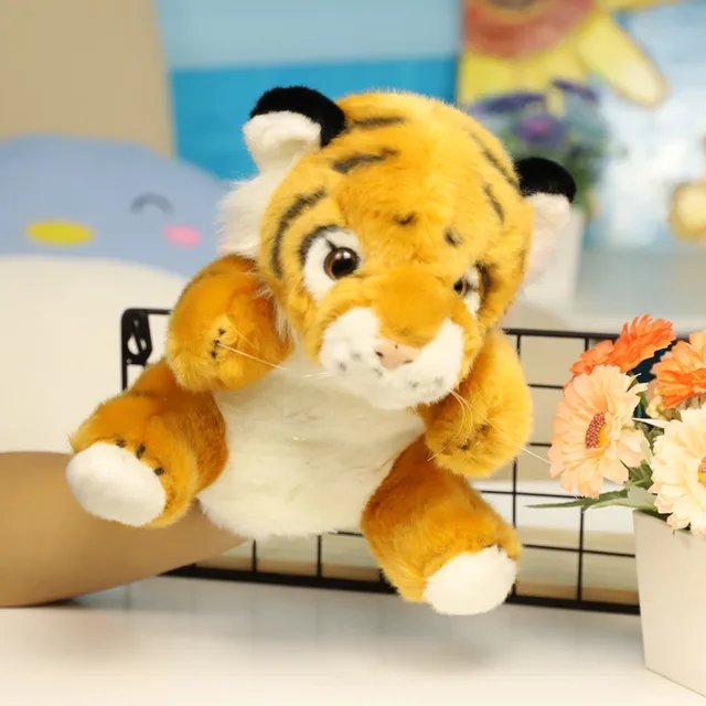 new fashione Exquisite creative Simulation forest animal hand puppet soft Soothing doll good quality christmase birthday gift 2