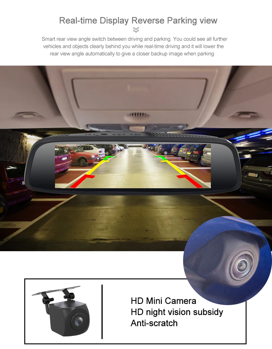 TOPSOURCE 2+ 32G автомобильное специальное зеркало DVR камера 4G Android 7,8" ADAS BT Full HD 1080P видео рекордер видеорегистратор зеркало заднего вида