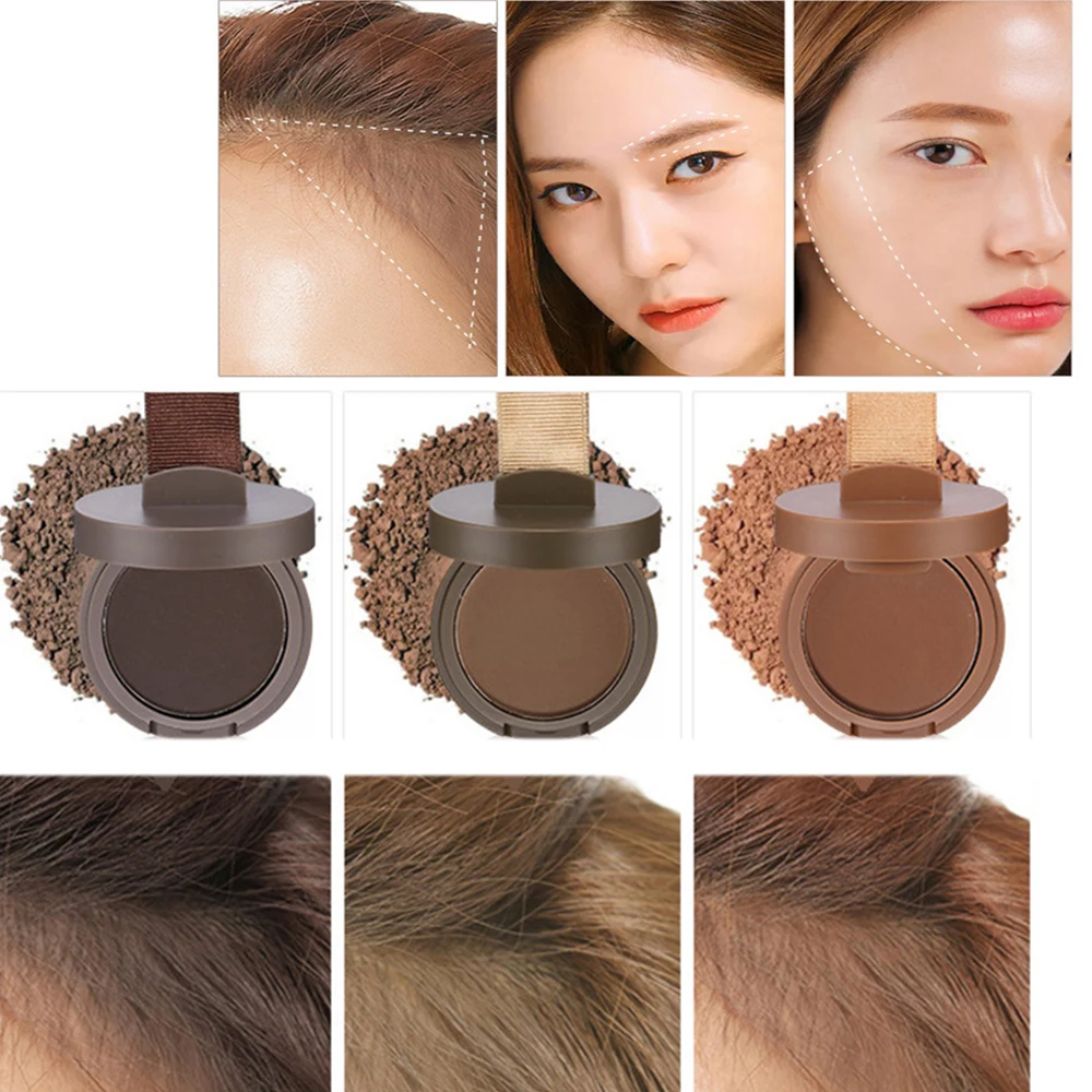 3 Colors Waterproof Modification Filling Powder Repair Shading Powder Eyebrow Filling Forehead Hairline Artifact Unisex