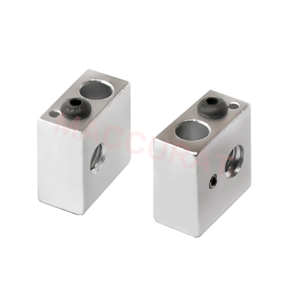 Reprap Makerbot MK7 MK8 Aluminium Heater Block for Print Head Hot End Heating Block 20*20*10 20x20x10 Mm for 3D Printer 3d printer hotend,3d printer parts
