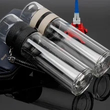 Креативная высокая термостойкость двухслойная стеклянная чашка портативная с фильтром бутылка для воды