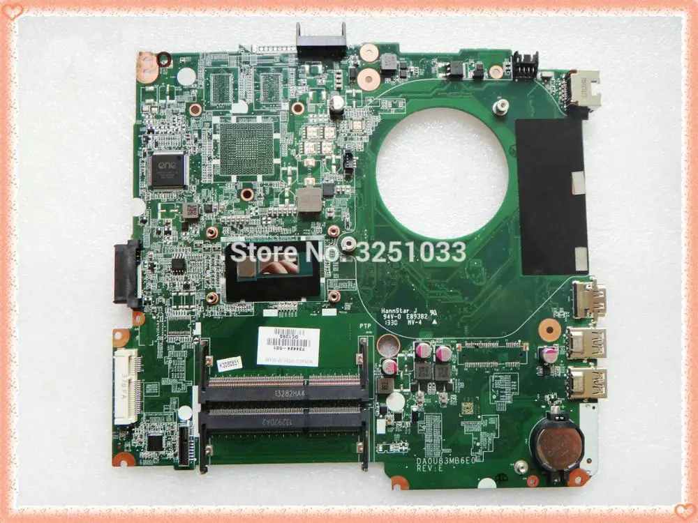 Материнская плата для ноутбука 734424-501 739965-501 DA0U83MB6E0 HP Pavilion 14 14N i3-4005U DDR3 | Компьютеры