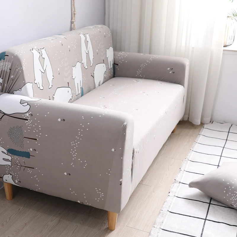 buy Elastic Printed Sofa Covers Stretch Universal All Inclusive Cover Throw Couch Corner Cover Cases Home Decor Sofa Protection