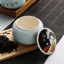 Кухонная коробка для чая, банка для хранения, держатель для сладостей, конфет, банок, посуда для чая, керамическая коробка для чая, жестяные контейнеры, коробка для хранения в форме барабана