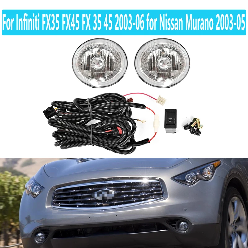 Противотуманные фары для Infiniti FX35 FX45 2003 2004 2005 2006 Nissan Murano оптика галогенсветильник